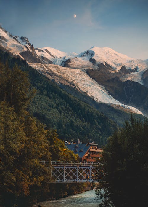 Vue Panoramique Sur Les Montagnes