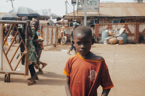 Little Boy in Village