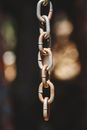 Brown Metal Chain in Close Up Photography
