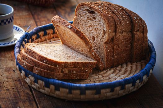 Whole Wheat Made From Home Recipe Or Purchased At Bakery Bread