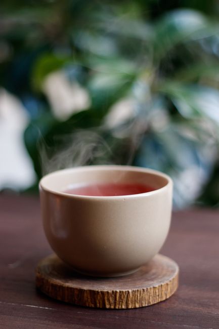 hot ginger tea cup steam