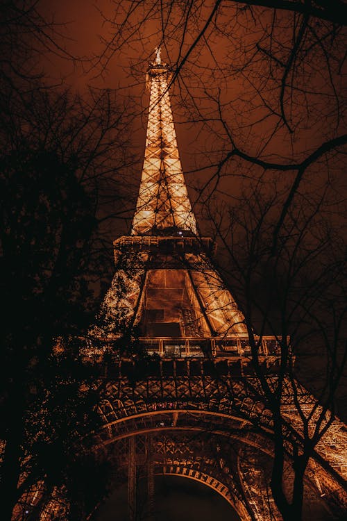 Eiffel Tower at Night Time