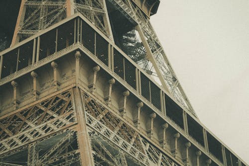 Eiffel Tower in Close-up View