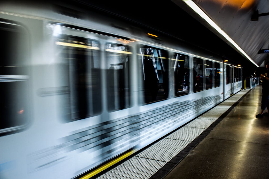 Free Timelapse Photography of White Train Stock Photo