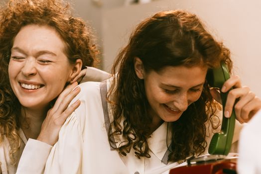 Redhead Women Laughing 