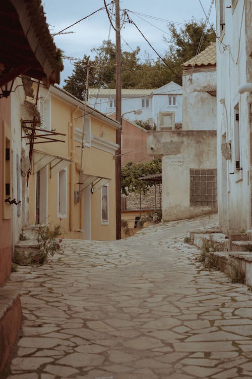 골목, 마을, 수직 쐈어의 무료 스톡 사진