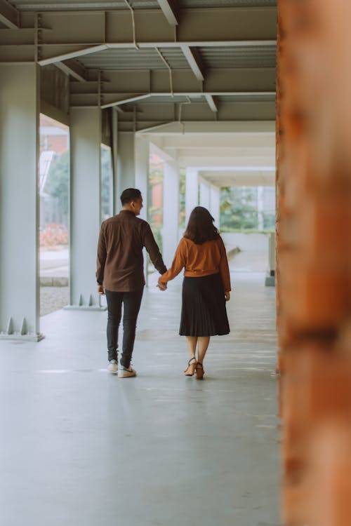 Man and Woman Walking Together