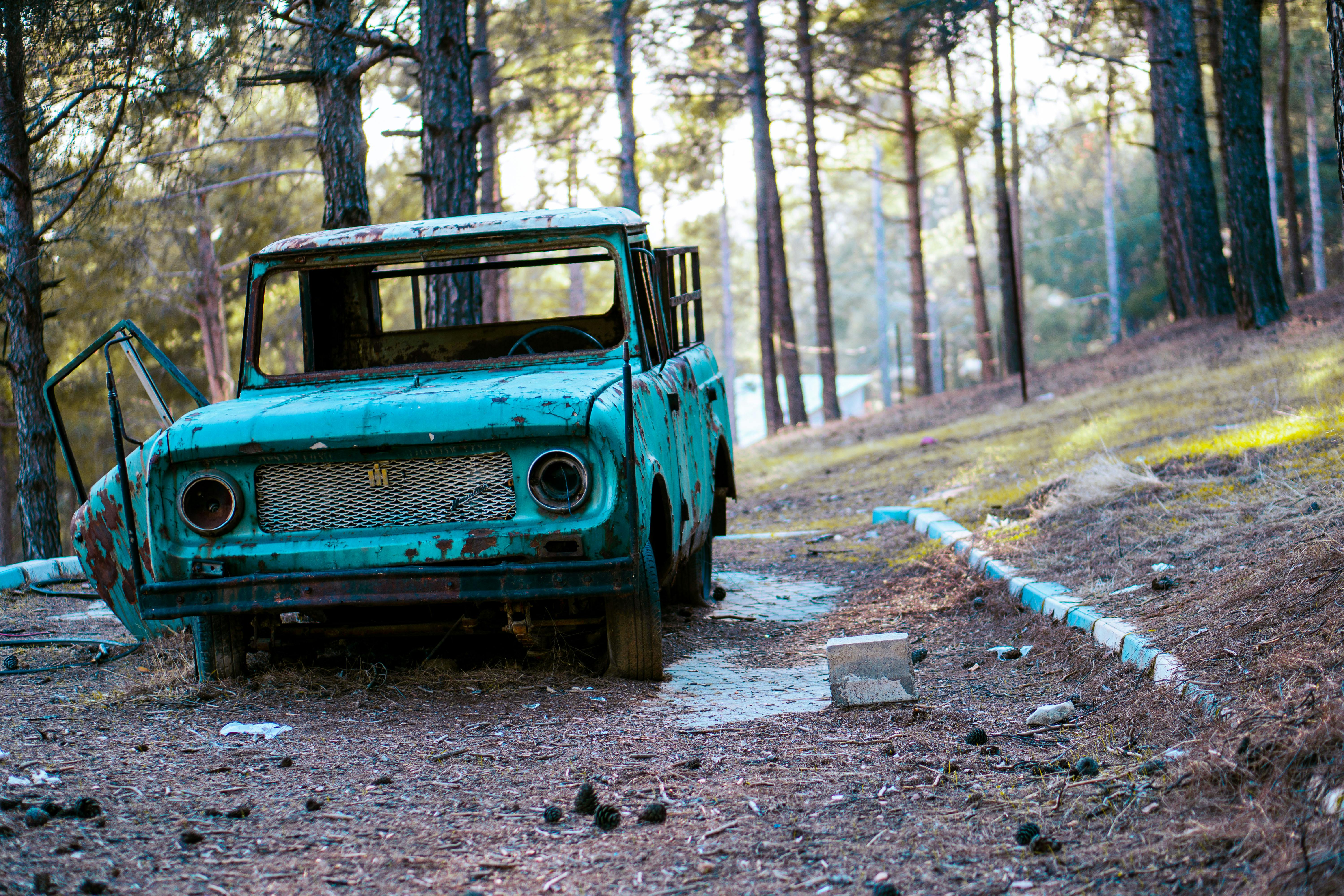 Old abandoned truck that may be sold for removal
