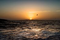 Disturbed Sea at Sunrise