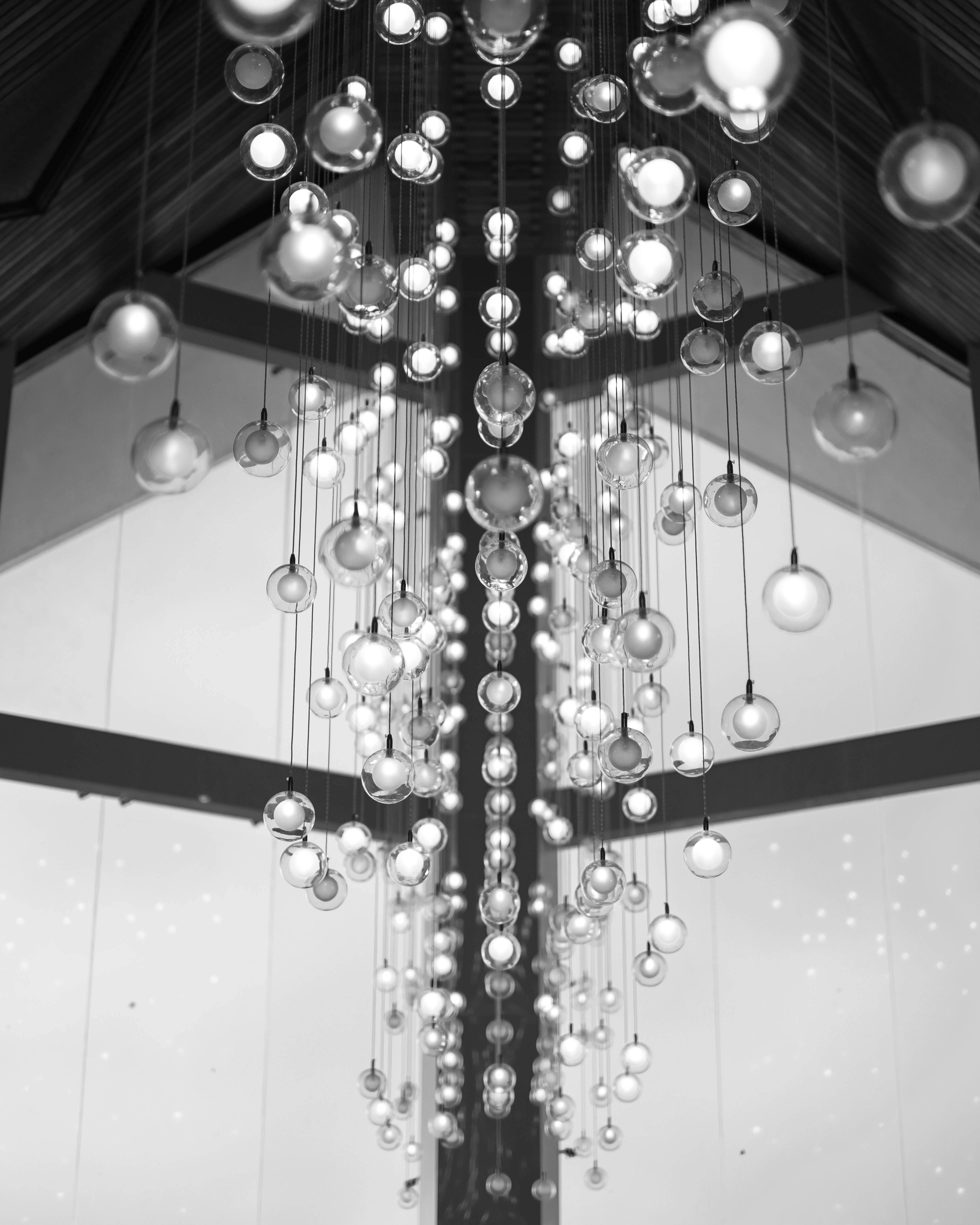 Chandelier in Black and White · Free Stock Photo