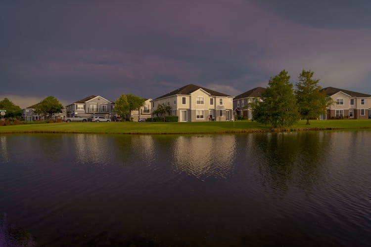 Lake Near The Homes 