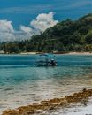 White and Black Boat on Sea