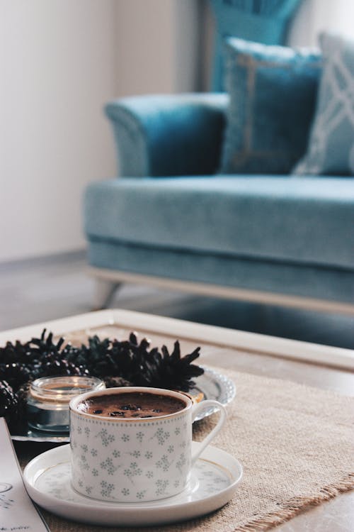 Coffee Cup on Living Room Table