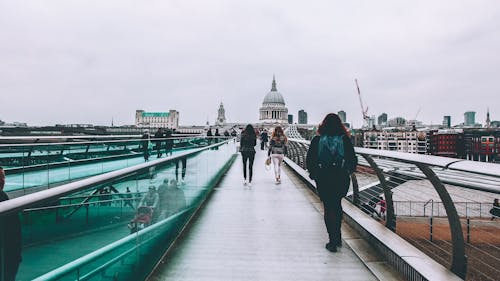 人, 倫敦, 千禧橋 的 免费素材图片
