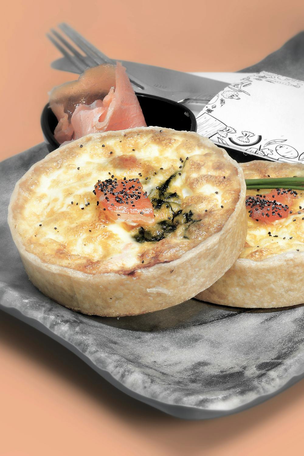 Smoked Salmon and Dill Quiche