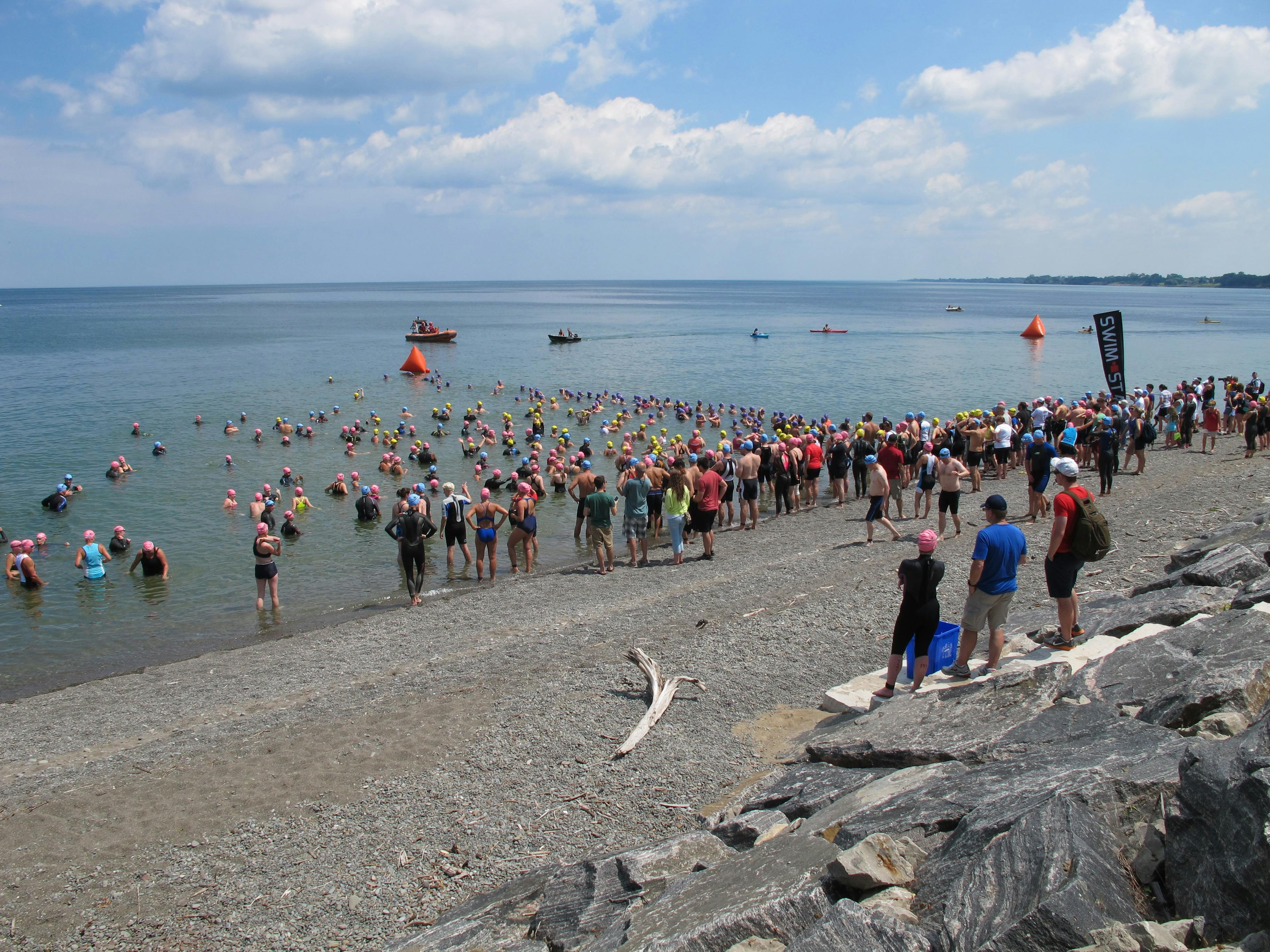 Free stock photo of lake, swimming, triathlon