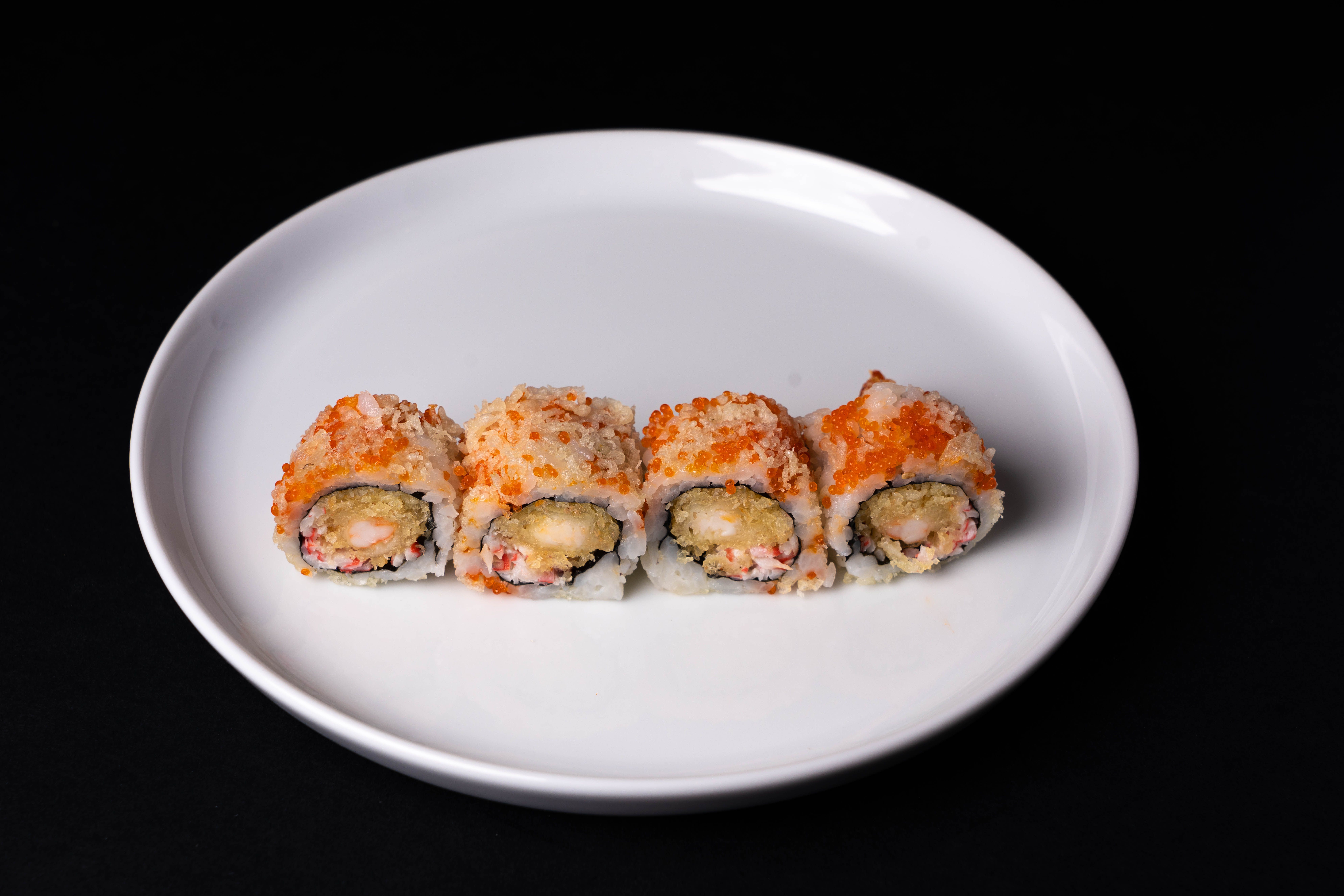 Ginger-Scallion Tempura with Garlic Greens