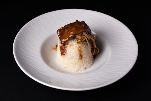 Cooked Food on White Ceramic Plate