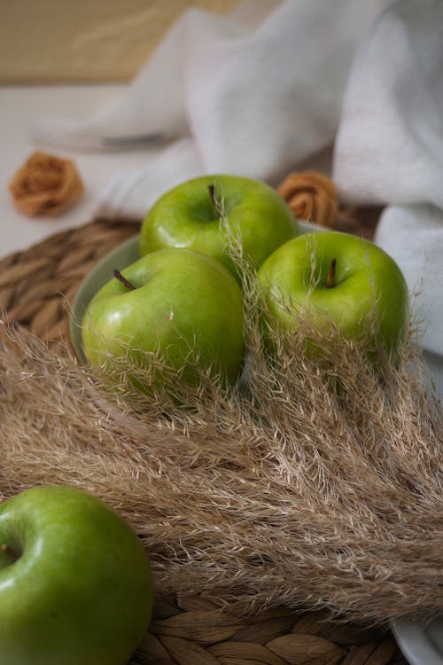 Green Apples on the Table