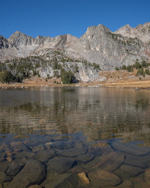 Clear River in Mountains 