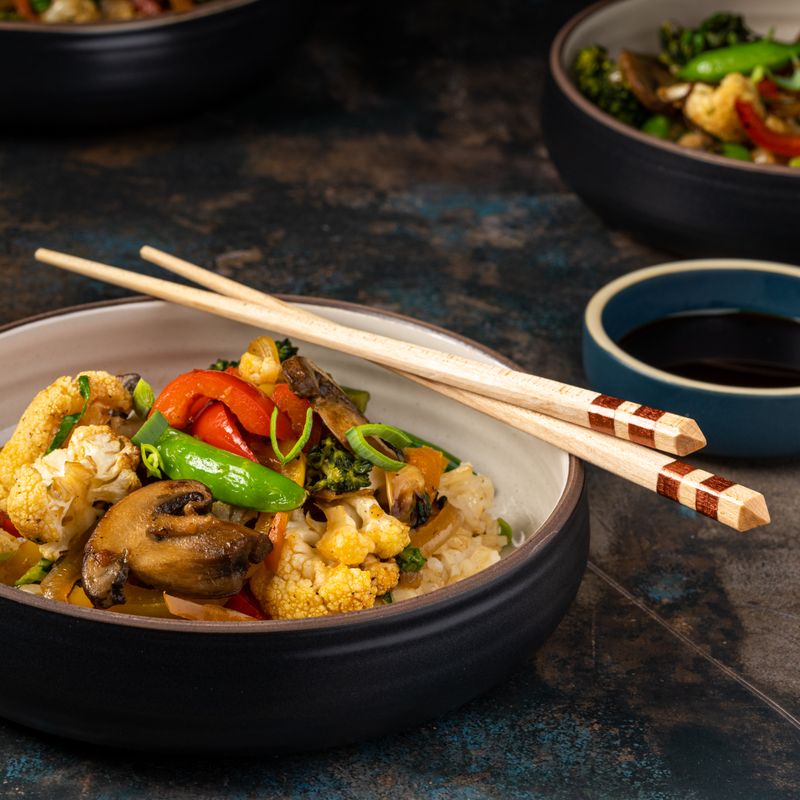 Spanish Romesco Sauce Vegetable Stir-Fry
