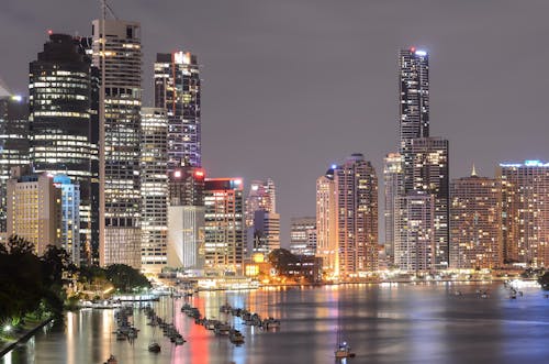 High Rise Buildings during Nighttime