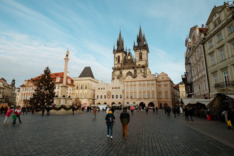 Old Market Square In Christmas