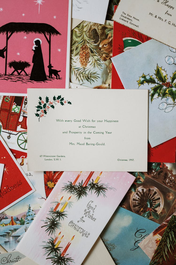 Greeting Cards On The Table