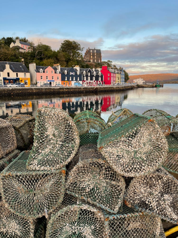 Fisherman Net In Town Port