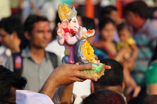 Figure of Ganesha in Hands