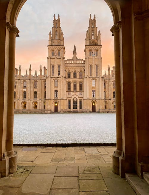 Facade of All Souls Collage in Oxford