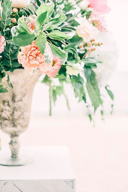 Pink Flowers Centerpiece