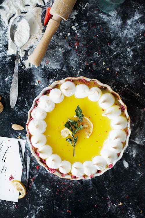 Pie With Lemon on Top