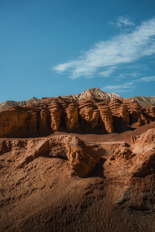 Panorama Reddish Brown Rock Formations, Antelope Canyon, USA