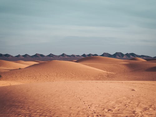 Brown Sand Under Blue Sky