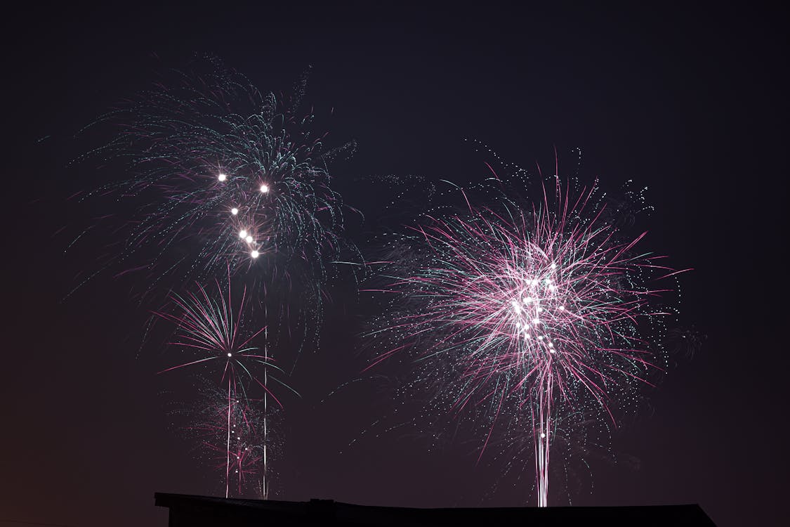 Imagine de stoc gratuită din afișaj, focuri de artificii, noaptea