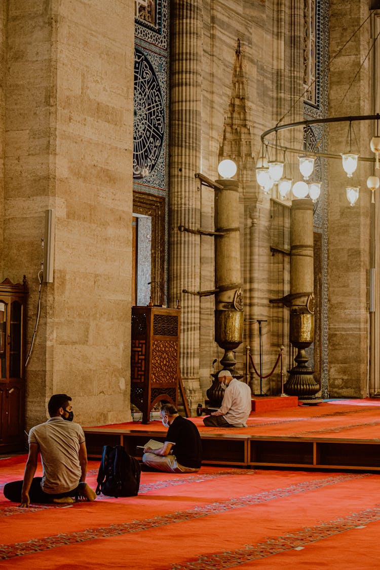 People Praying In Mosque