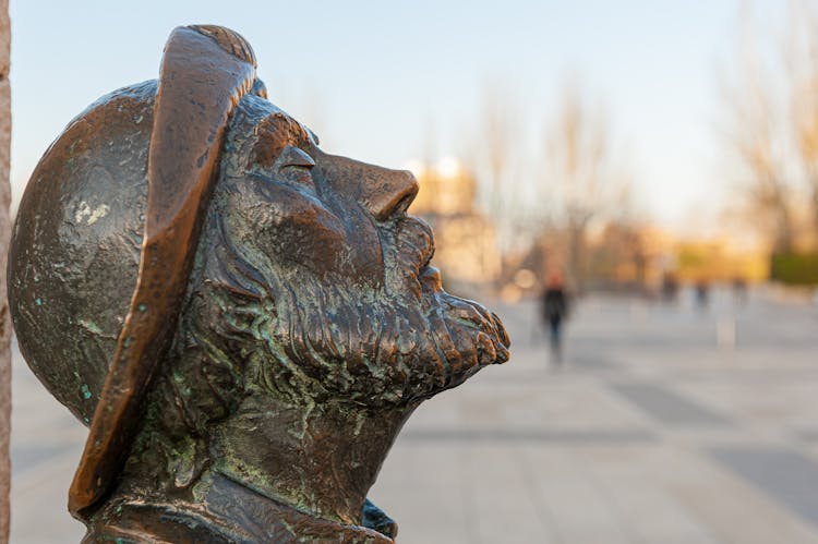 Pilgrim Statue In San Marcos Square, Leon, Spain 