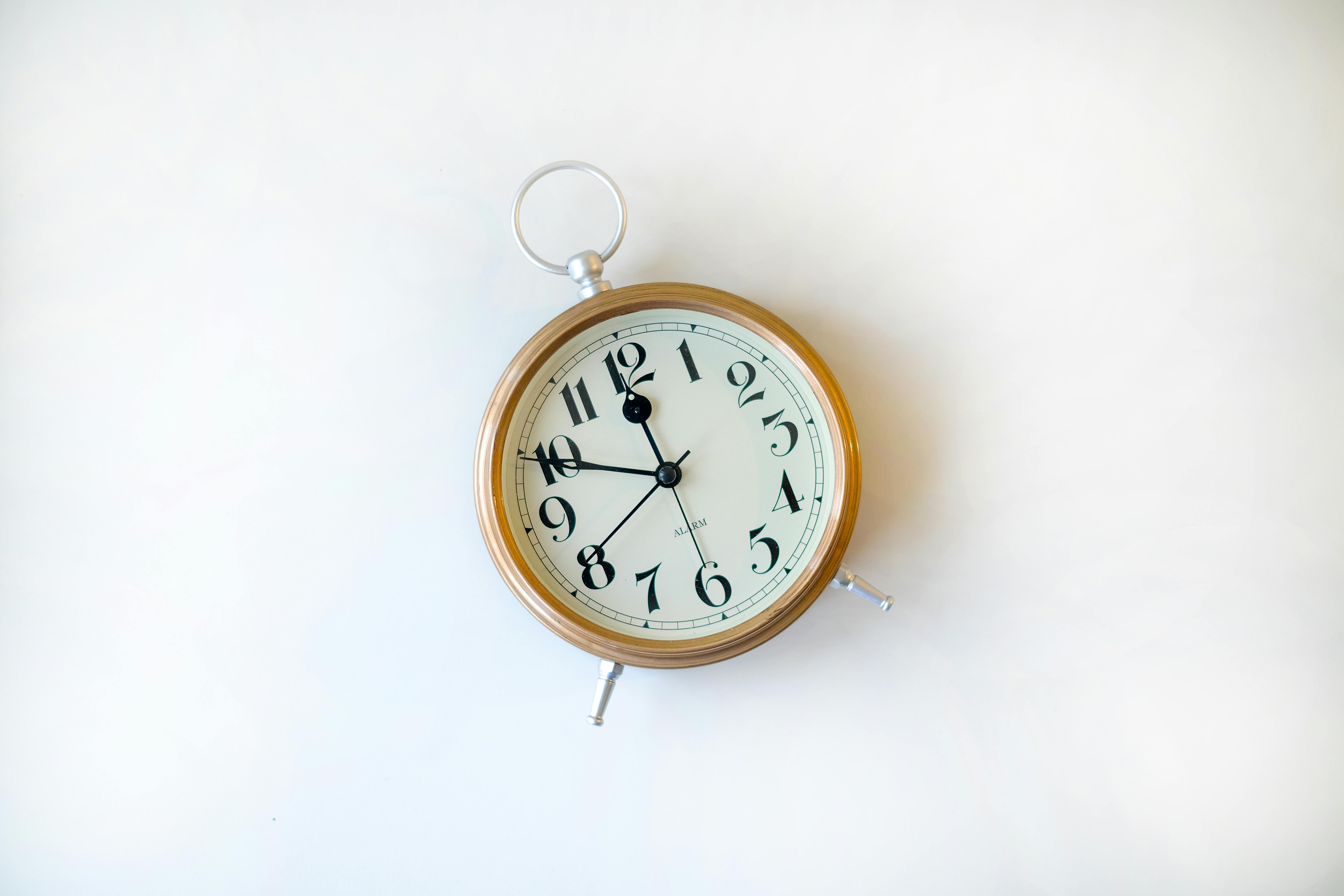 Overhead Shot of a Clock · Free Stock Photo