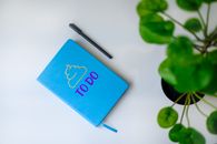Blue and White I Love You Card