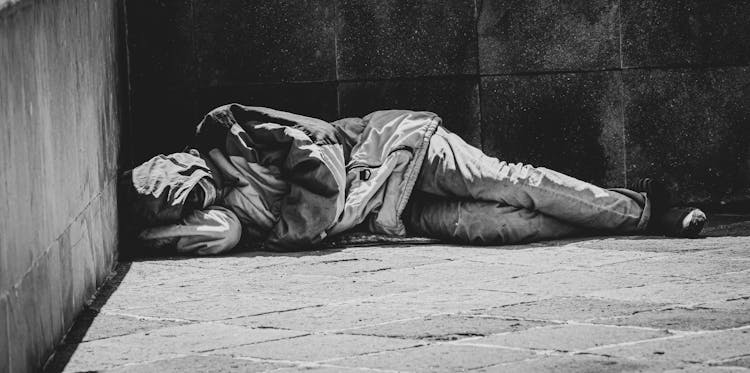 Person Sleeping On Street