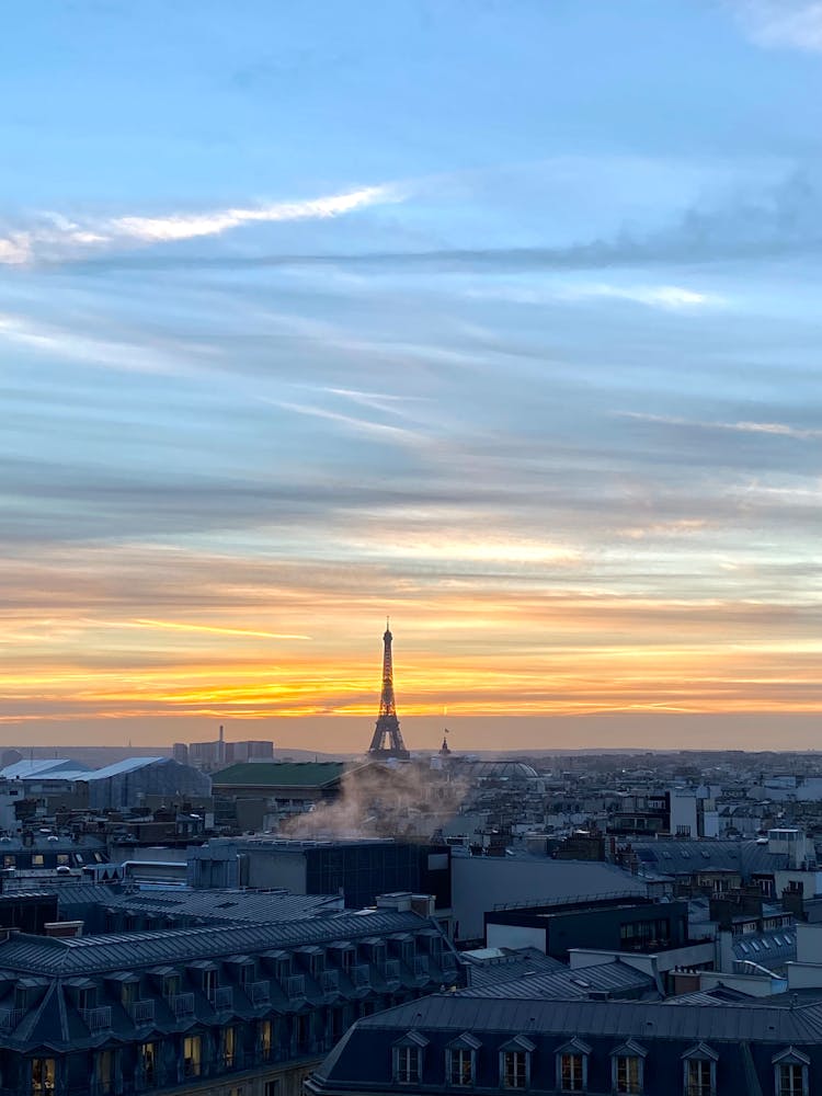 Paris Cityscape At Dawn