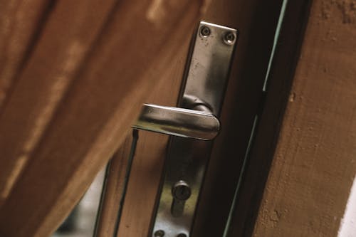 Close-up of the Handle of a Door