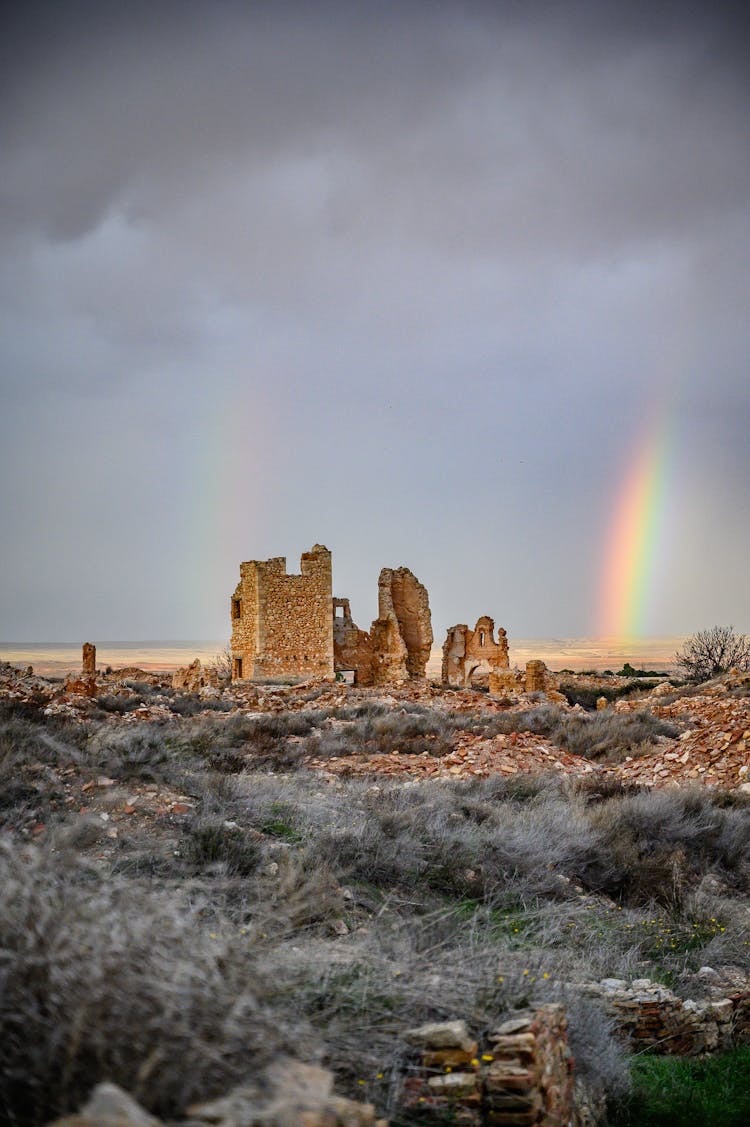 Ruins On Wasteland