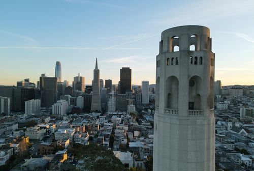 Free stock photo of bell tower, buildings, city skyline Stock Photo