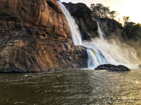 The View of the Athirappilly Falls from Below