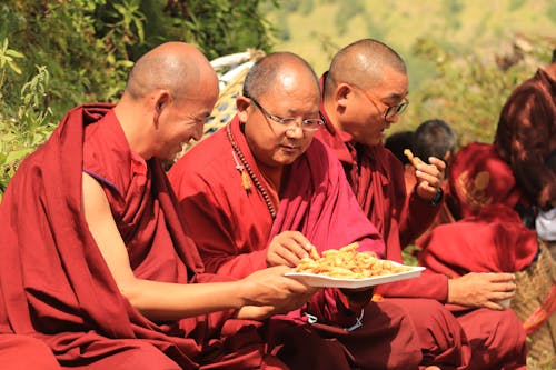 Monks Sharing a Meal 