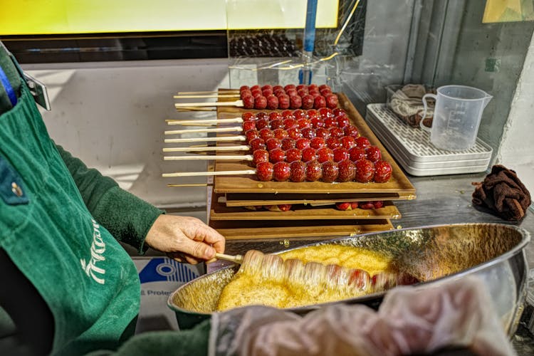 Woman Making Food At Work