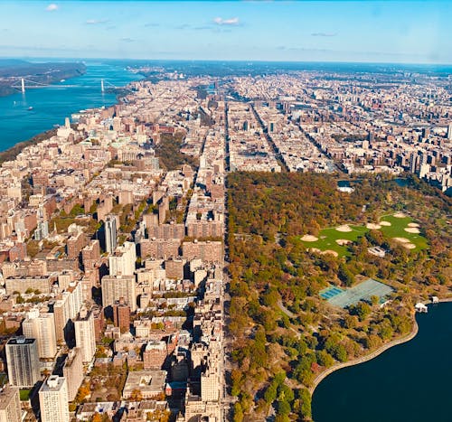 คลังภาพถ่ายฟรี ของ nyc, นิวยอร์ก, ภาพถ่ายทางอากาศ