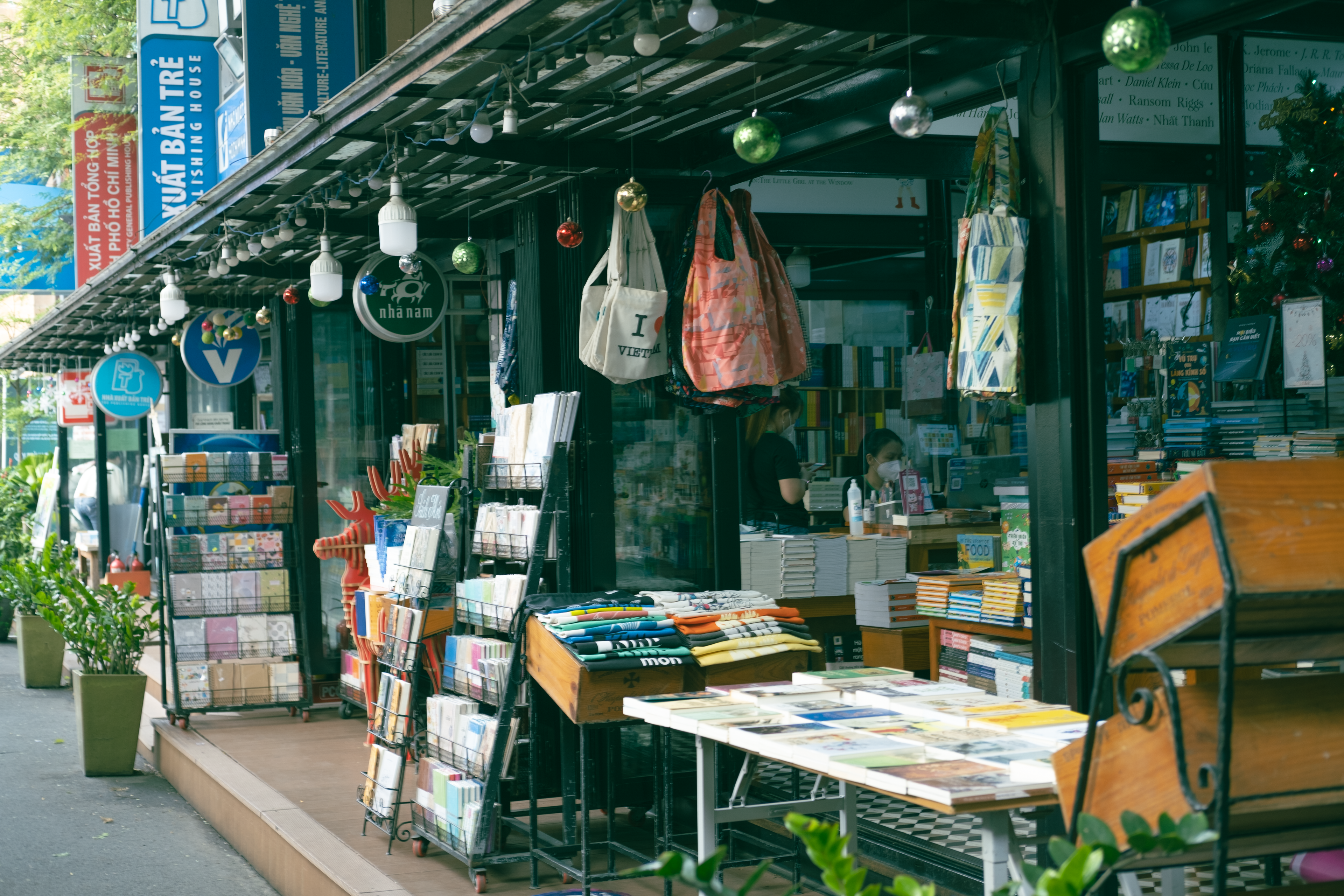 Ho Chi Minh City bookshop interior